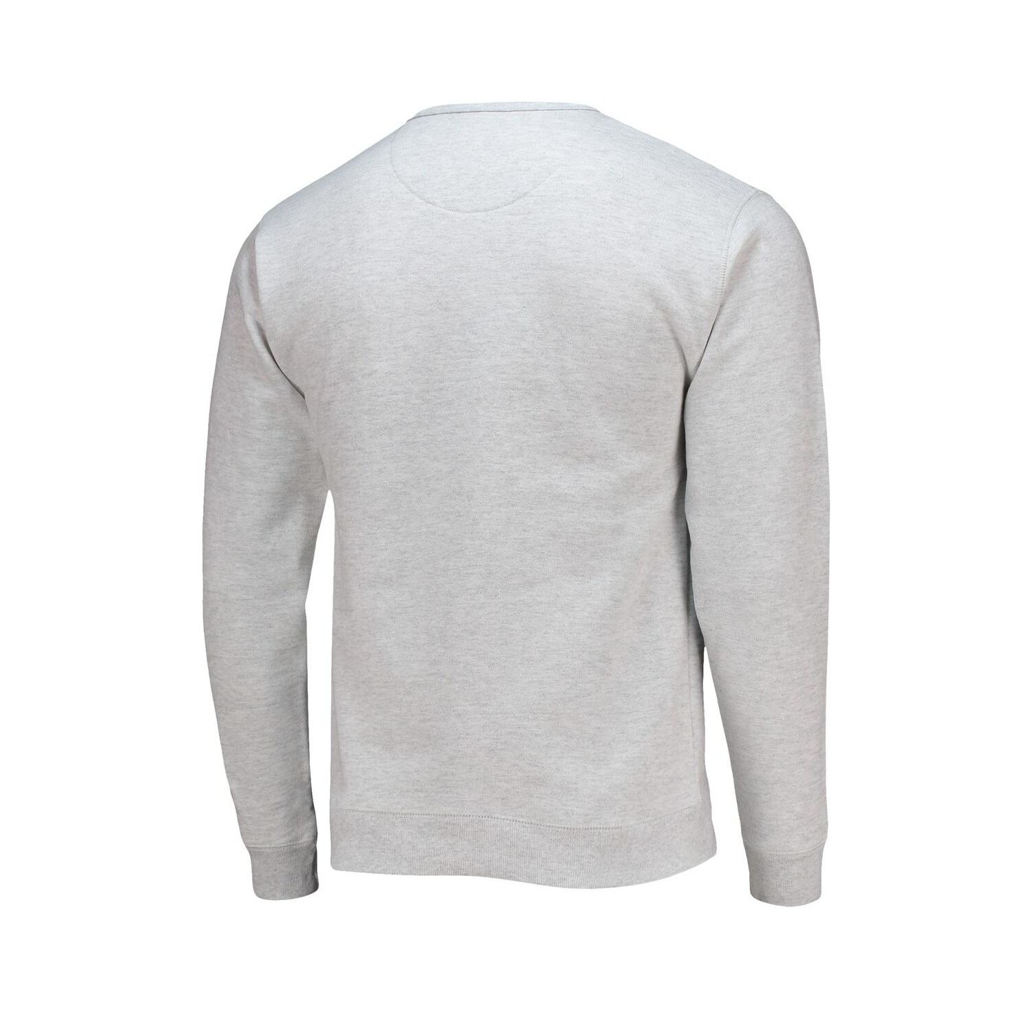 Men's Heathered Gray Brown Bears Upperclassman Pocket Pullover Sweatshirt