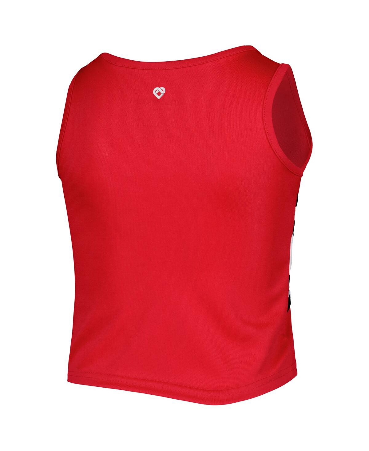 Colosseum Girls Youth  Scarlet Nebraska Huskers Carousel Cheerleader Set In Scarlet