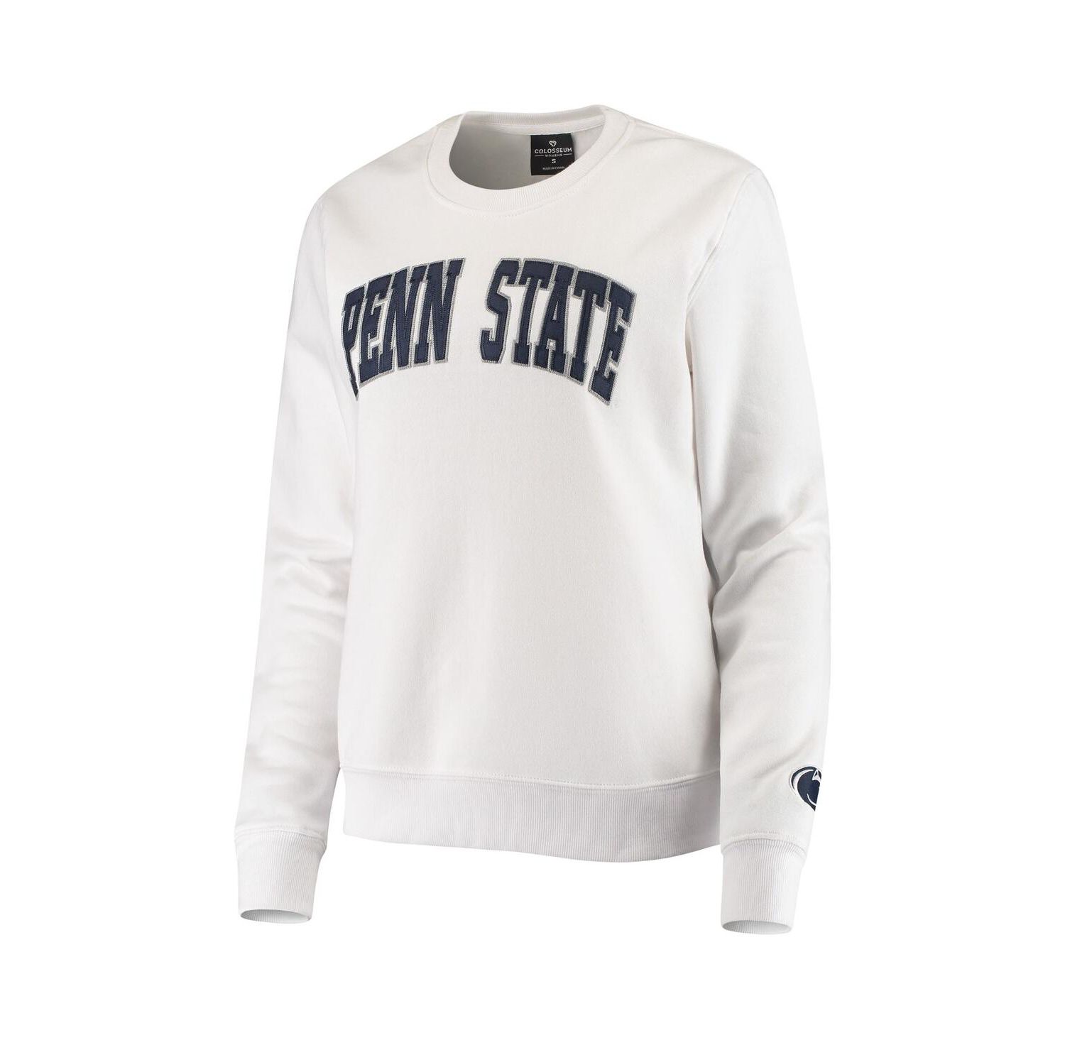 Women's White Penn State Nittany Lions Campanile Pullover Sweatshirt