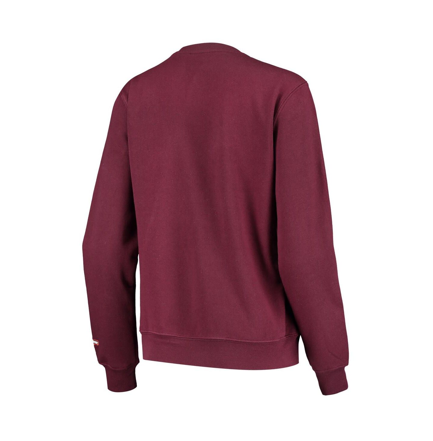 Женская толстовка Colosseum Maroon Virginia Tech Hokies Campanile Pullover — фото 3