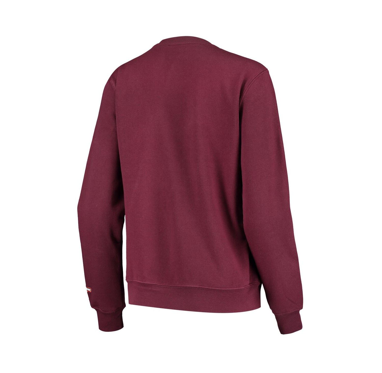 Women's Maroon Virginia Tech Hokies Campanile Pullover Sweatshirt
