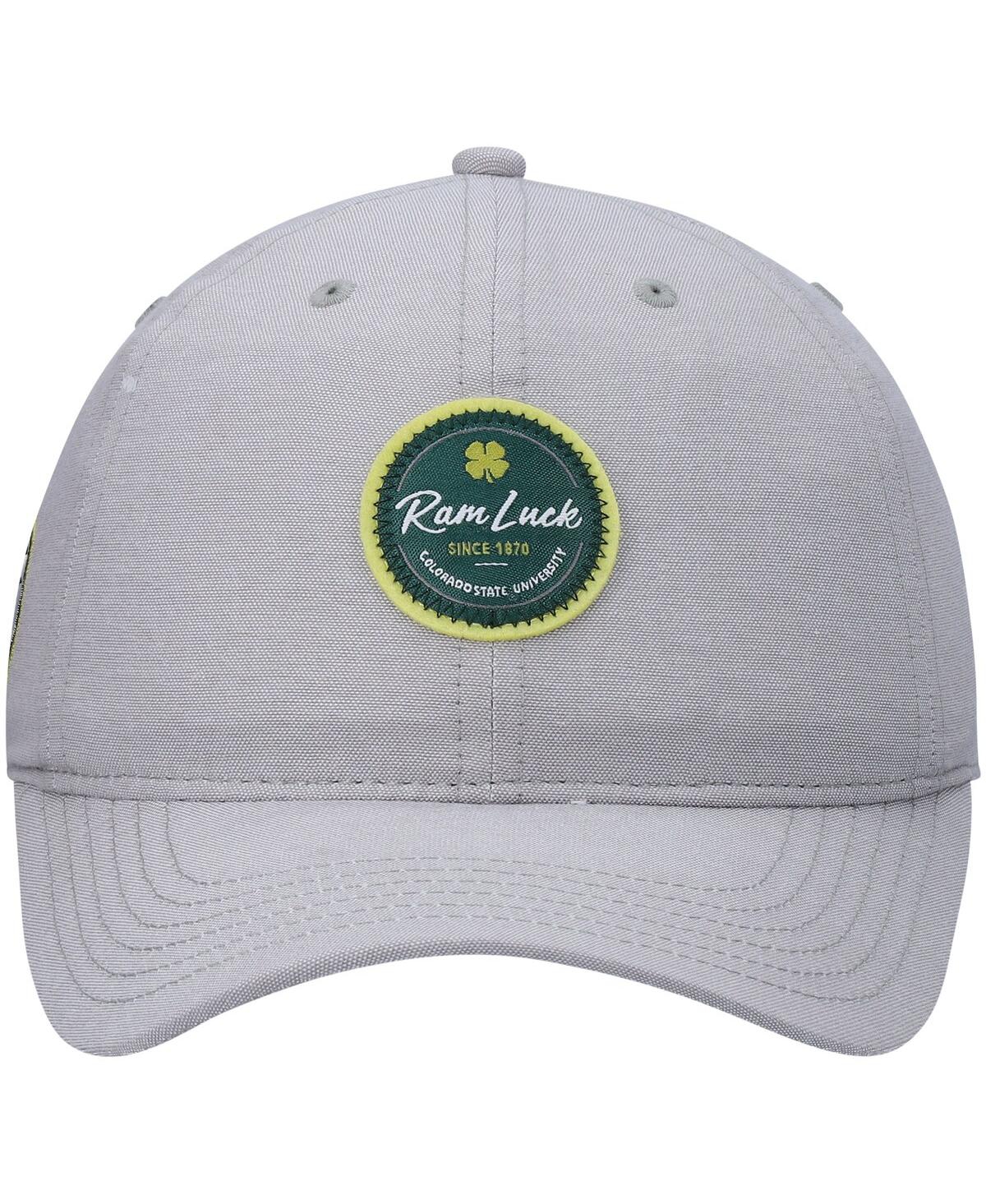 Shop Black Clover Men's Gray Colorado State Rams Oxford Circle Adjustable Hat