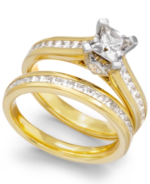 Certified Diamond Engagement Bridal Set in 14k Gold (2 ct. t.w.)