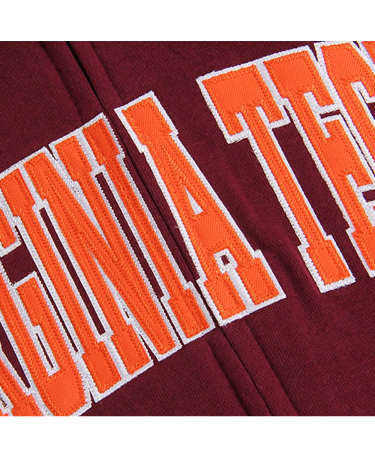 Women's ColosseumVirginia Tech Hokies Arched Name Full-Zip Hoodie - Maroon