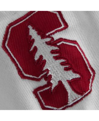 Women's White Stanford Cardinal Arched Name Full-Zip Hoodie