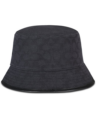 COACH Women's Signature C Jacquard Canvas Bucket Hat - Macy's COACH Women's Signature C Jacquard Canvas Bucket Hat - Macy's