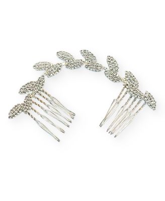 I.N.C. International Concepts - Silver-Tone Pav&eacute; Leaf Hair Comb