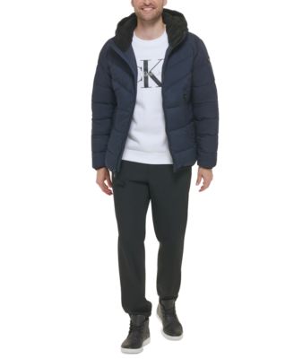 Calvin Klein Camouflage Printed Hooded Stretch Jacket - XL