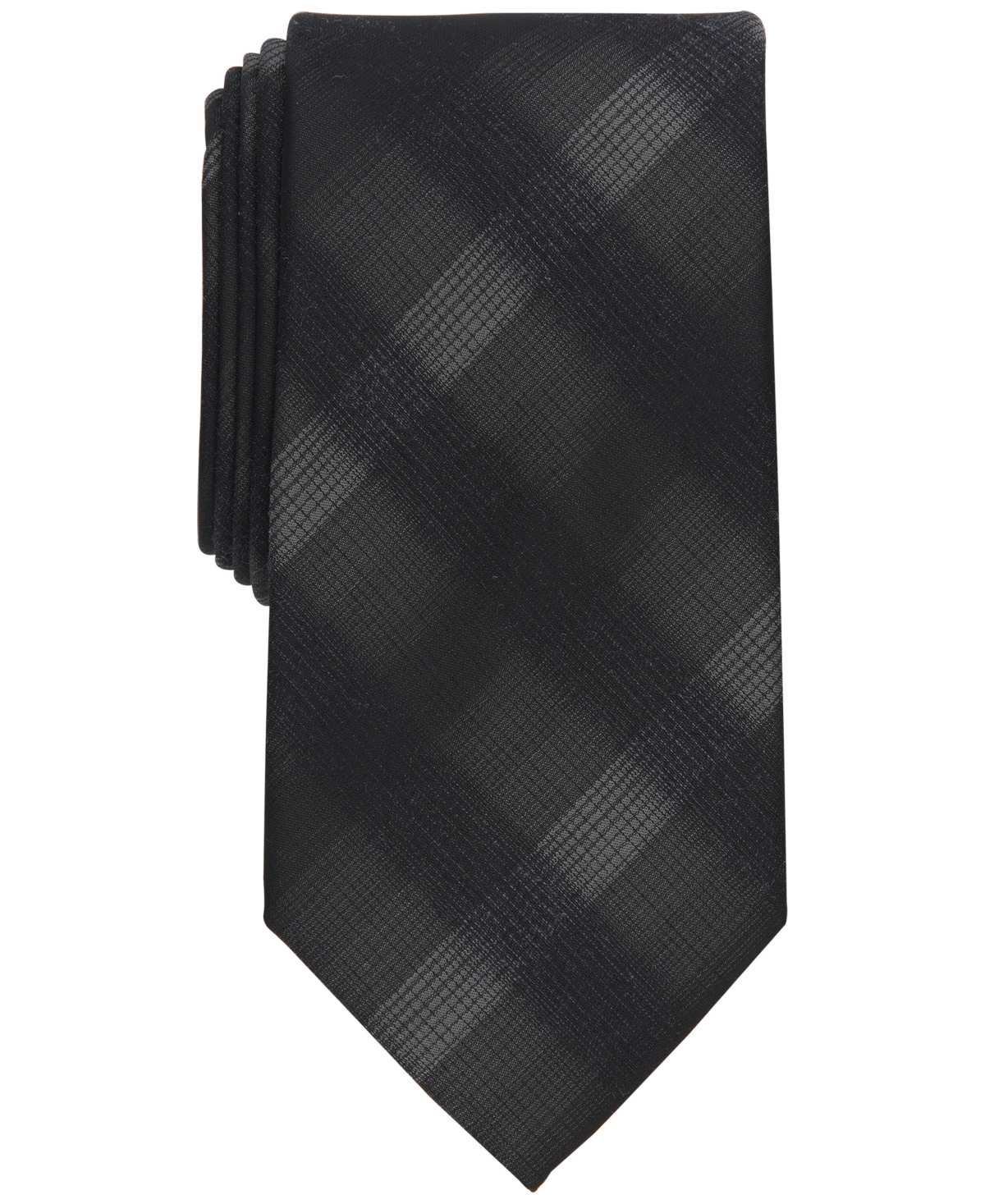 Perry Ellis Men's Classic Design Broer Plaid Tie In Black