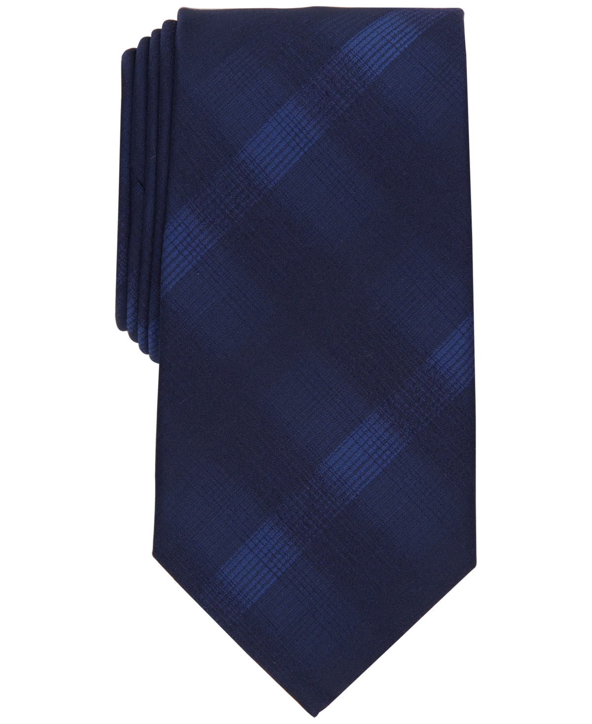 Perry Ellis Men's Classic Design Broer Plaid Tie In Navy