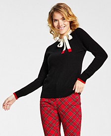 Women's Bow Detail Cashmere Sweater, Created for Macy's