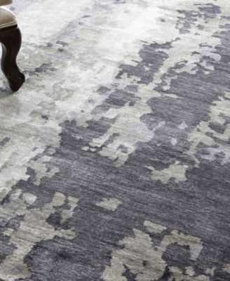 Exquisite Rugs Viscose From Bamboo Silk Er3337 Area Rug In Blue