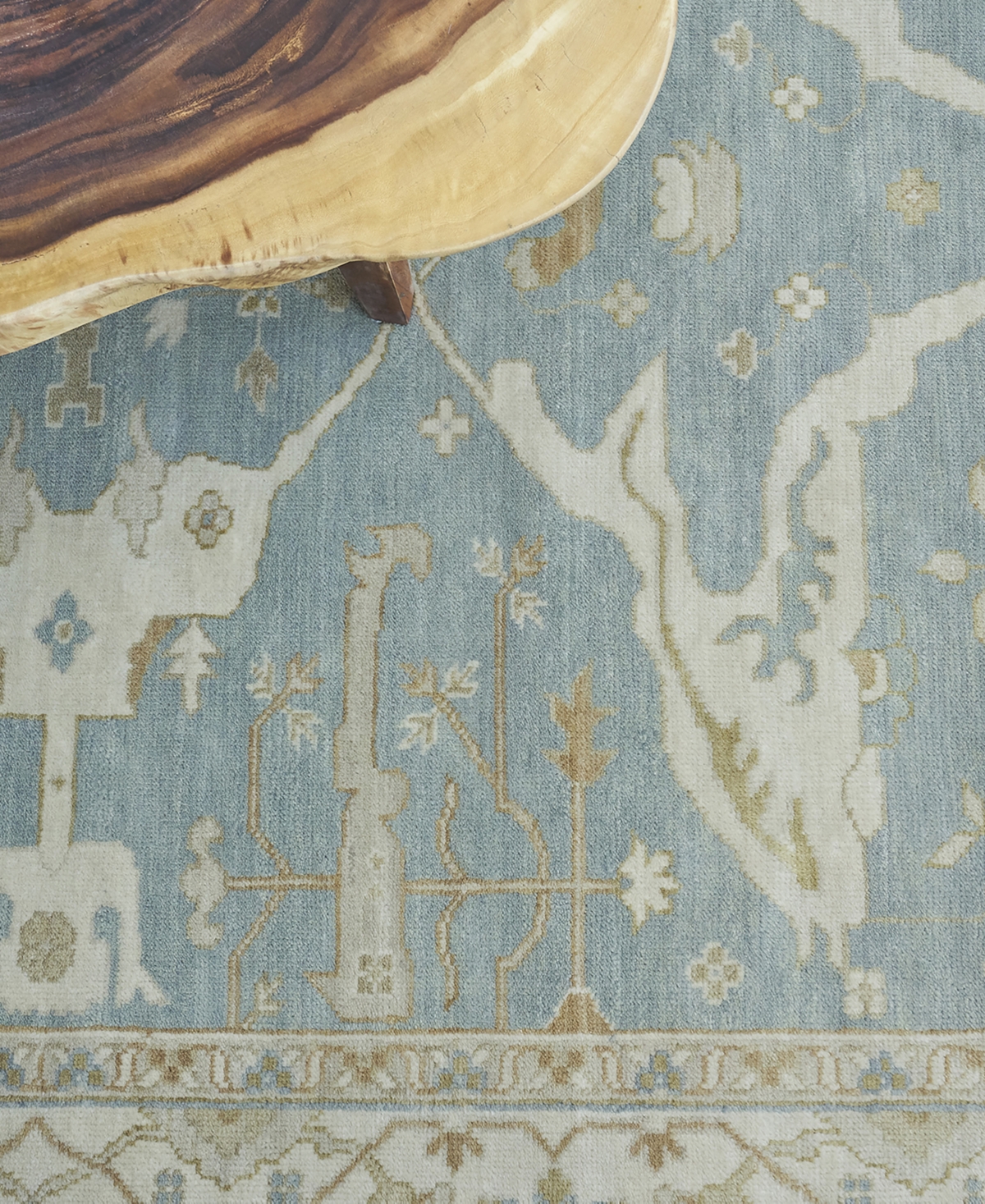 Exquisite Rugs Antique Weave Oushak ER9214 Area Rug - Ivory