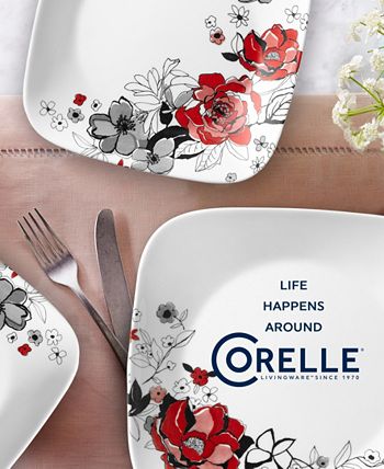 corelle chelsea rose dinnerware