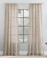 Scott Living Tulin Watercolor Print Sheer Rod Pocket Curtain Panel, 50