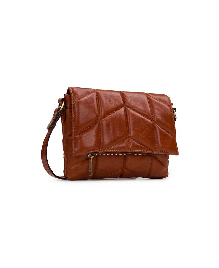 Patricia Nash Quilted Oil-Waxed Leather Corfu Crossbody