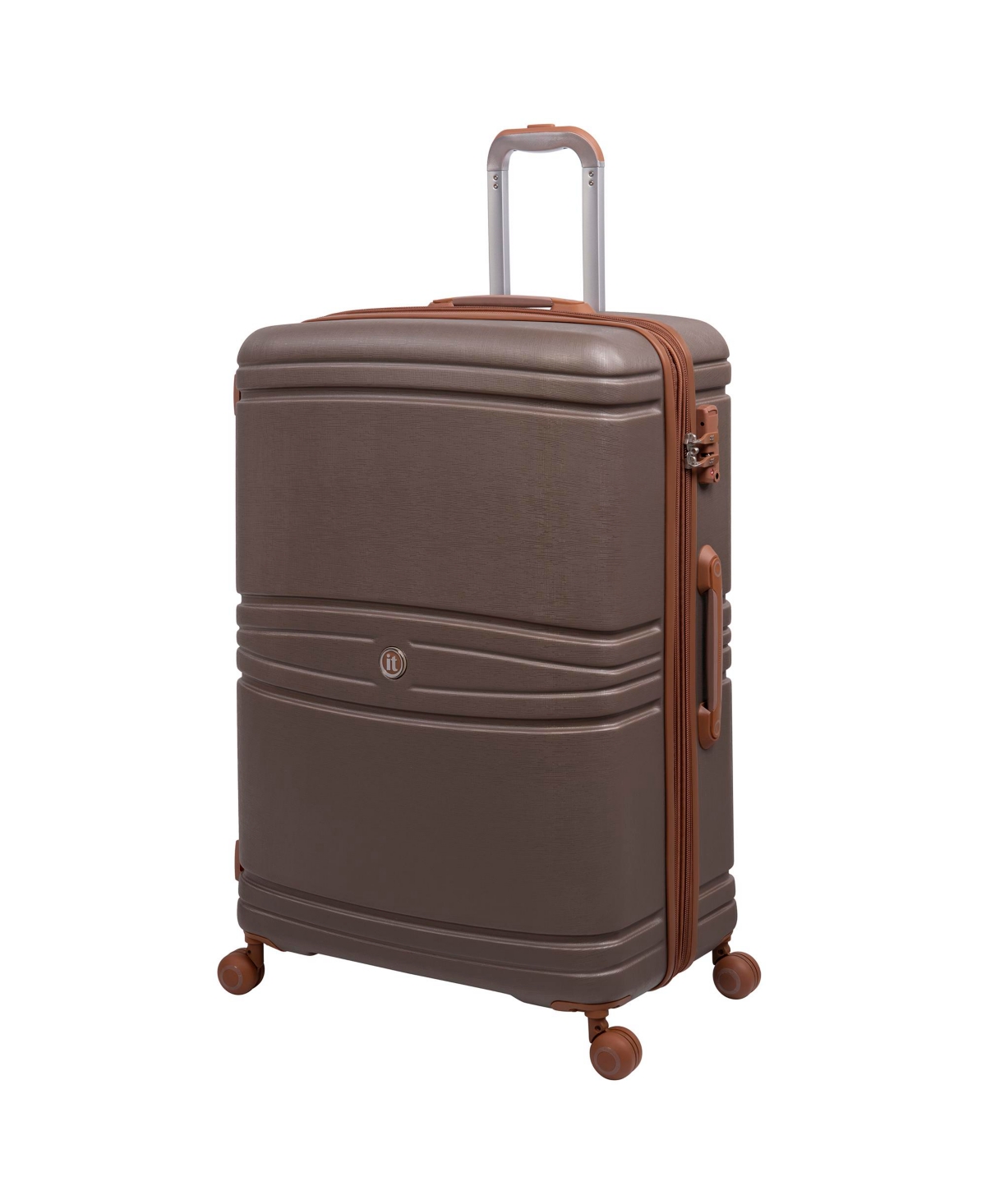 It Luggage Quintessential Large Checked Spinner Hardside In Brownie