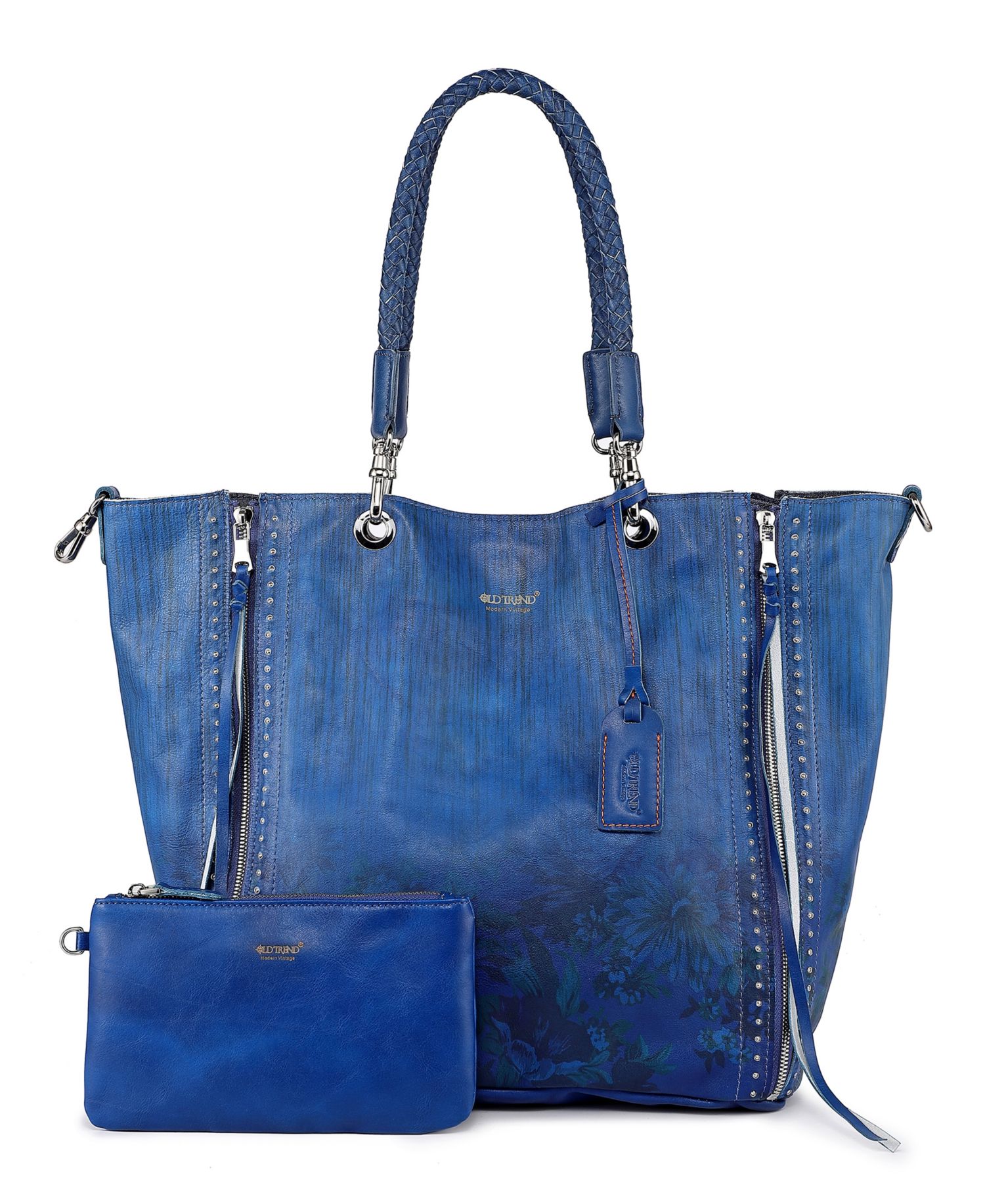 Women's Barracuda Hand Painted Clasp Closure Tote Bag