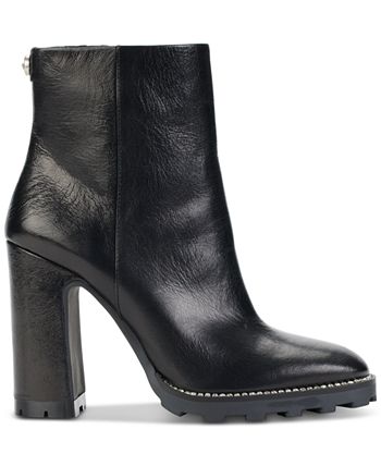 KARL LAGERFELD PARIS Women s Peppy Embellished Lug Sole Zip