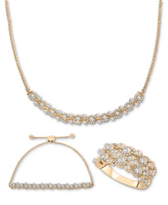 Diamond Swirl Cluster Jewelry Collection In 14k Gold Created For Macys