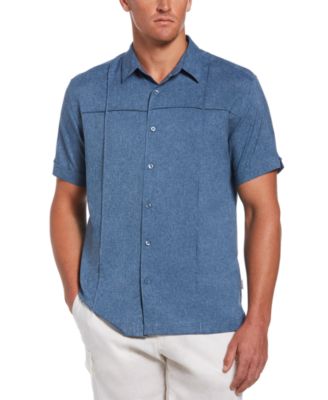 Cubavera - Men's Two-Tone Cross Tuck Chambray Shirt