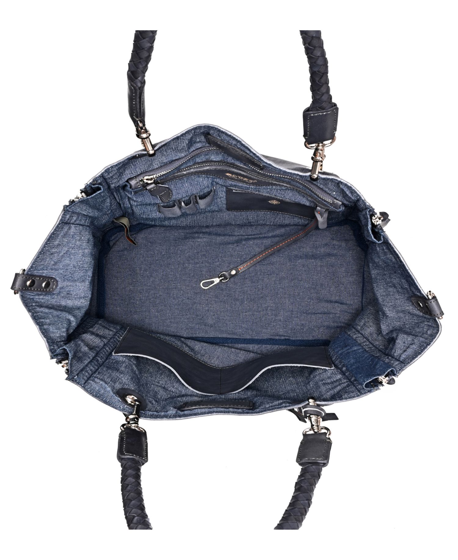 Women's Barracuda Hand Painted Clasp Closure Tote Bag
