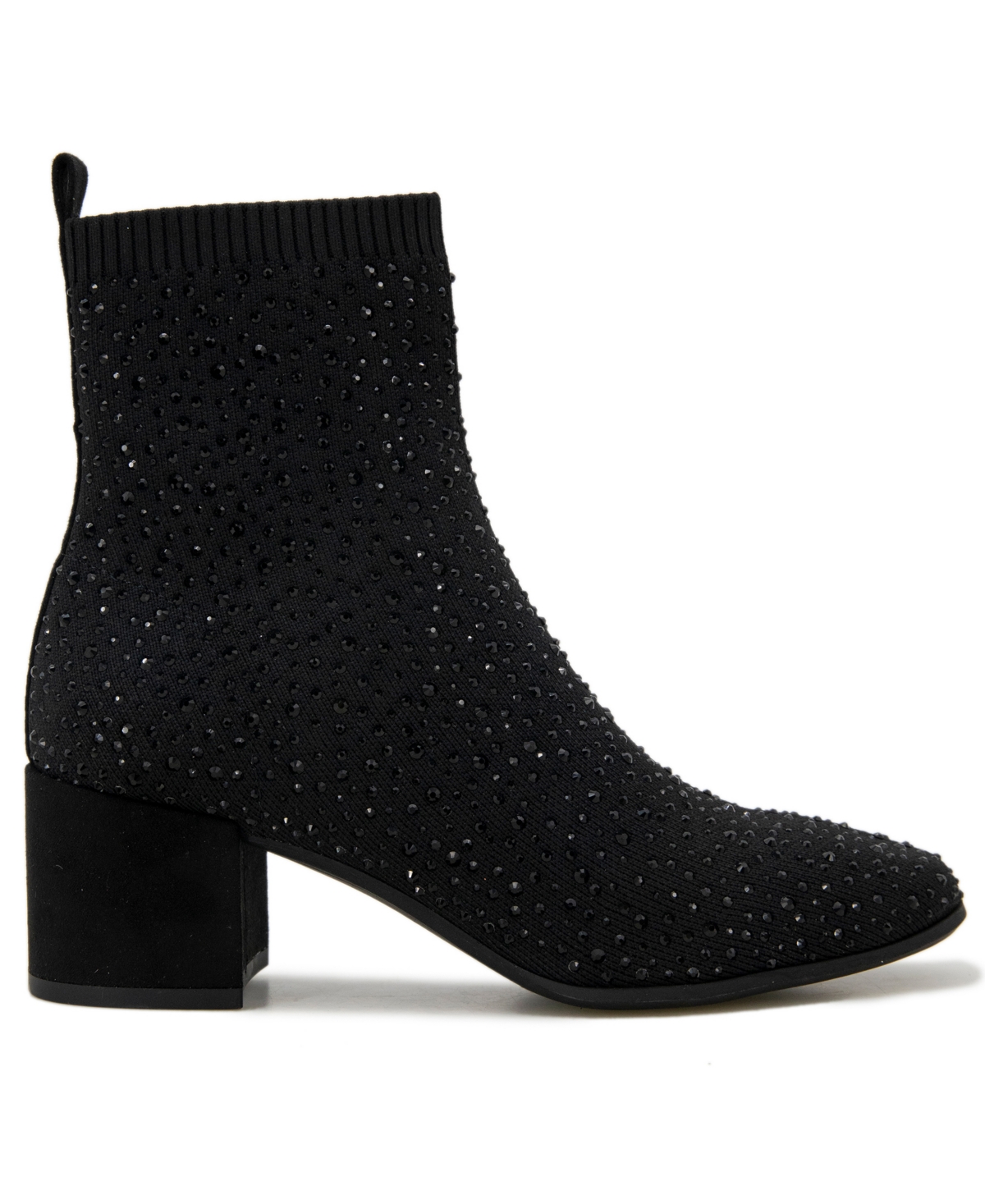 Shop Kenneth Cole Reaction Women's Rida Stretch Jewel Wide Calf Booties In Black