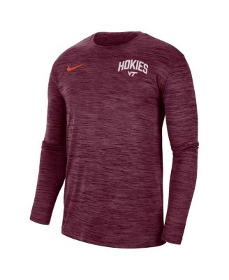 NCAA Virginia Tech Hokies Men's Long Sleeve T-Shirt - Maroon, Team Color, X-Large, Officially Licensed