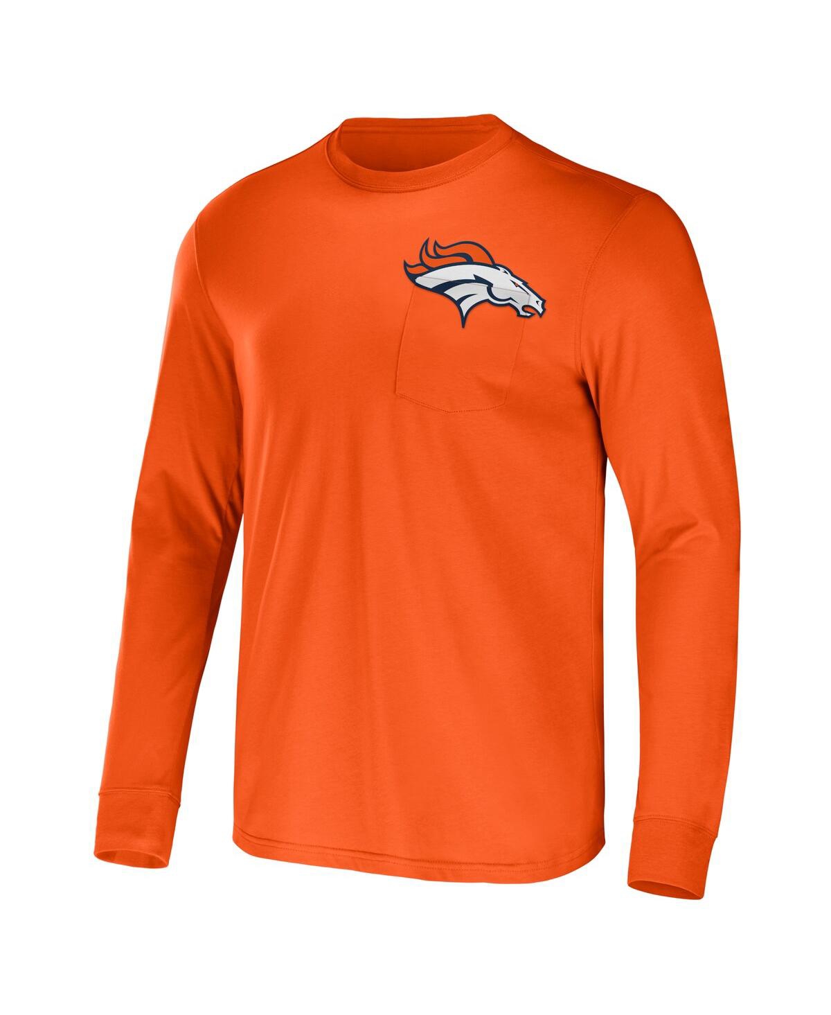 Shop Fanatics Men's Nfl X Darius Rucker Collection By  Orange Denver Broncos Team Long Sleeve T-shirt