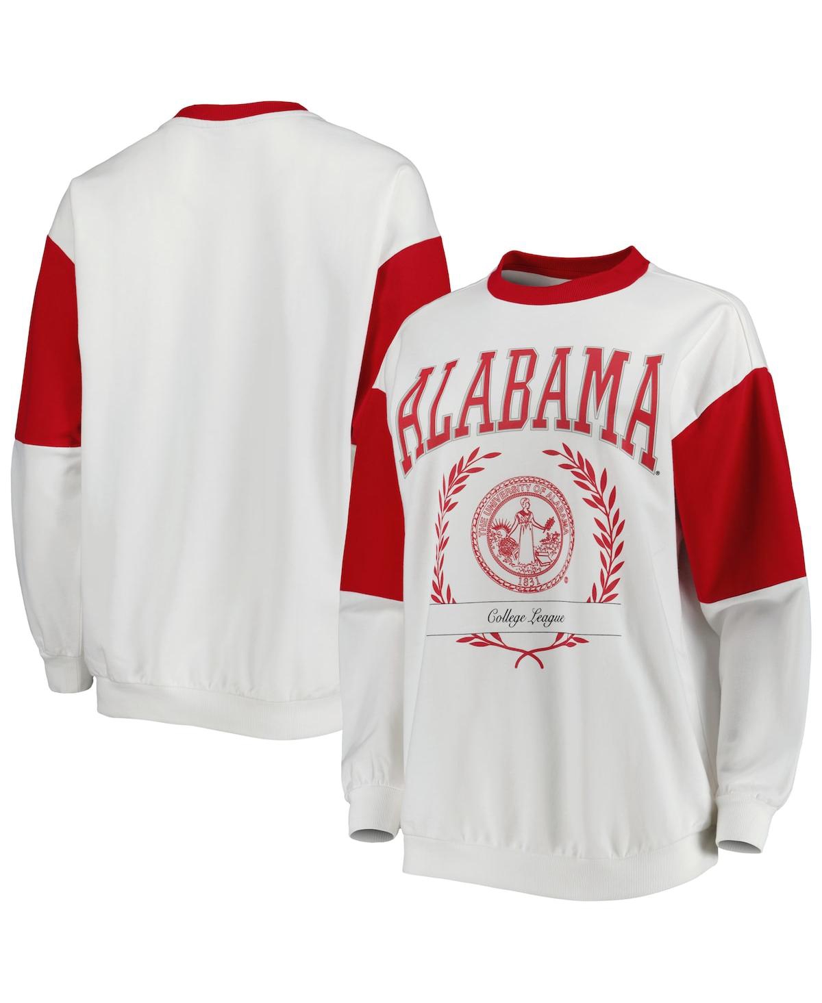 Shop Gameday Couture Women's  Crimson Alabama Crimson Tide It's A Vibe Dolman Pullover Sweatshirt