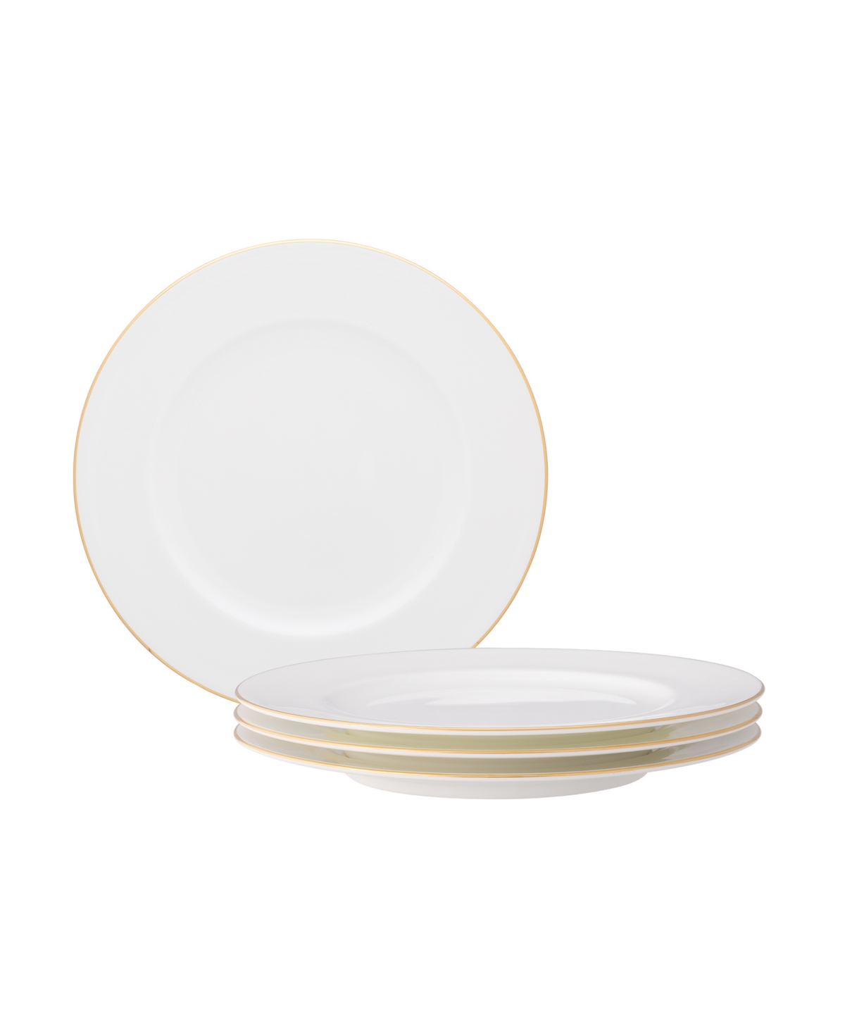 Noritake Accompanist Set Of 4 Bread Butter And Appetizer Plates, Service For 4 In White