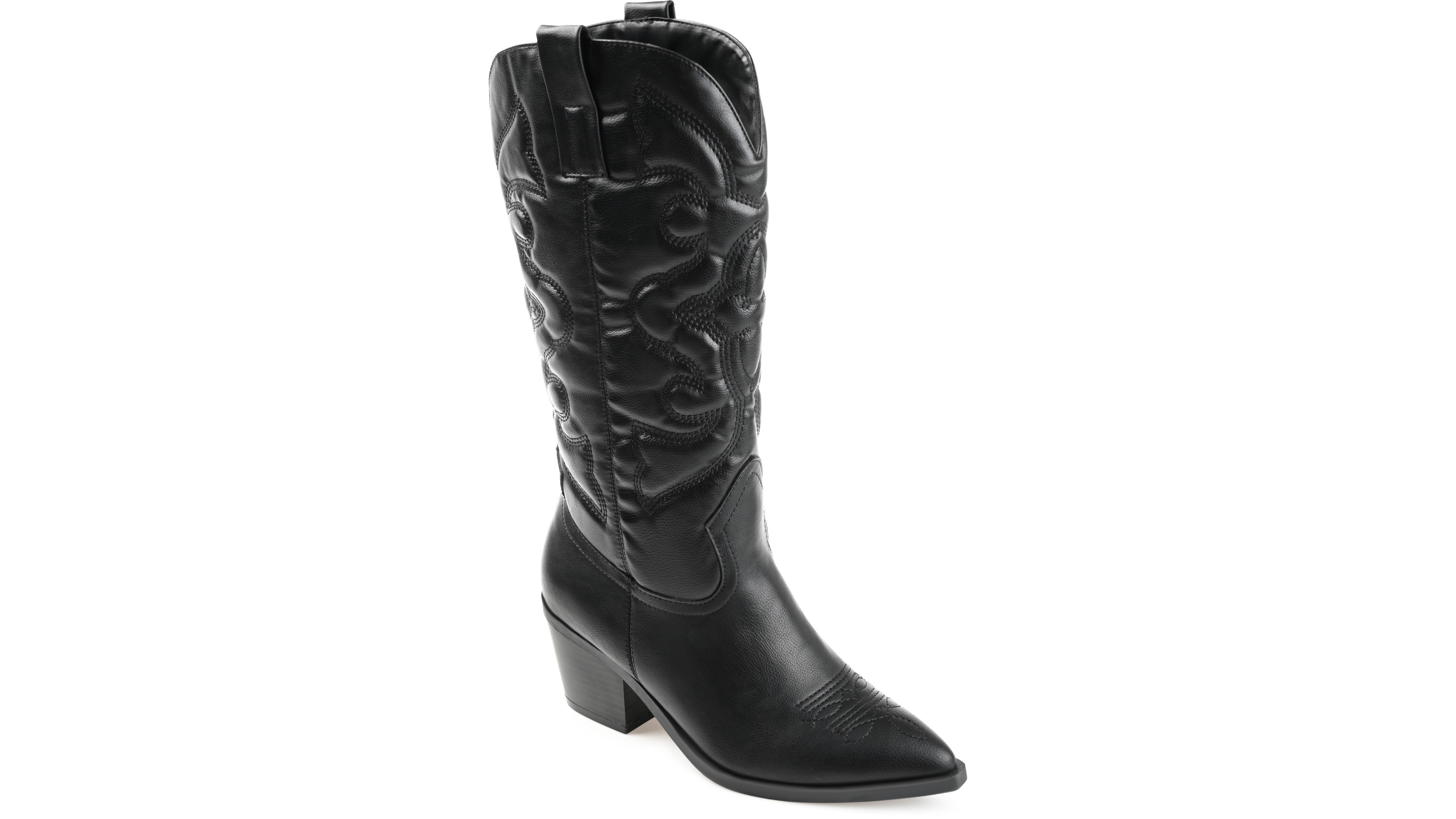 Journee Collection Women's Chantry Mid Shaft Western Boots