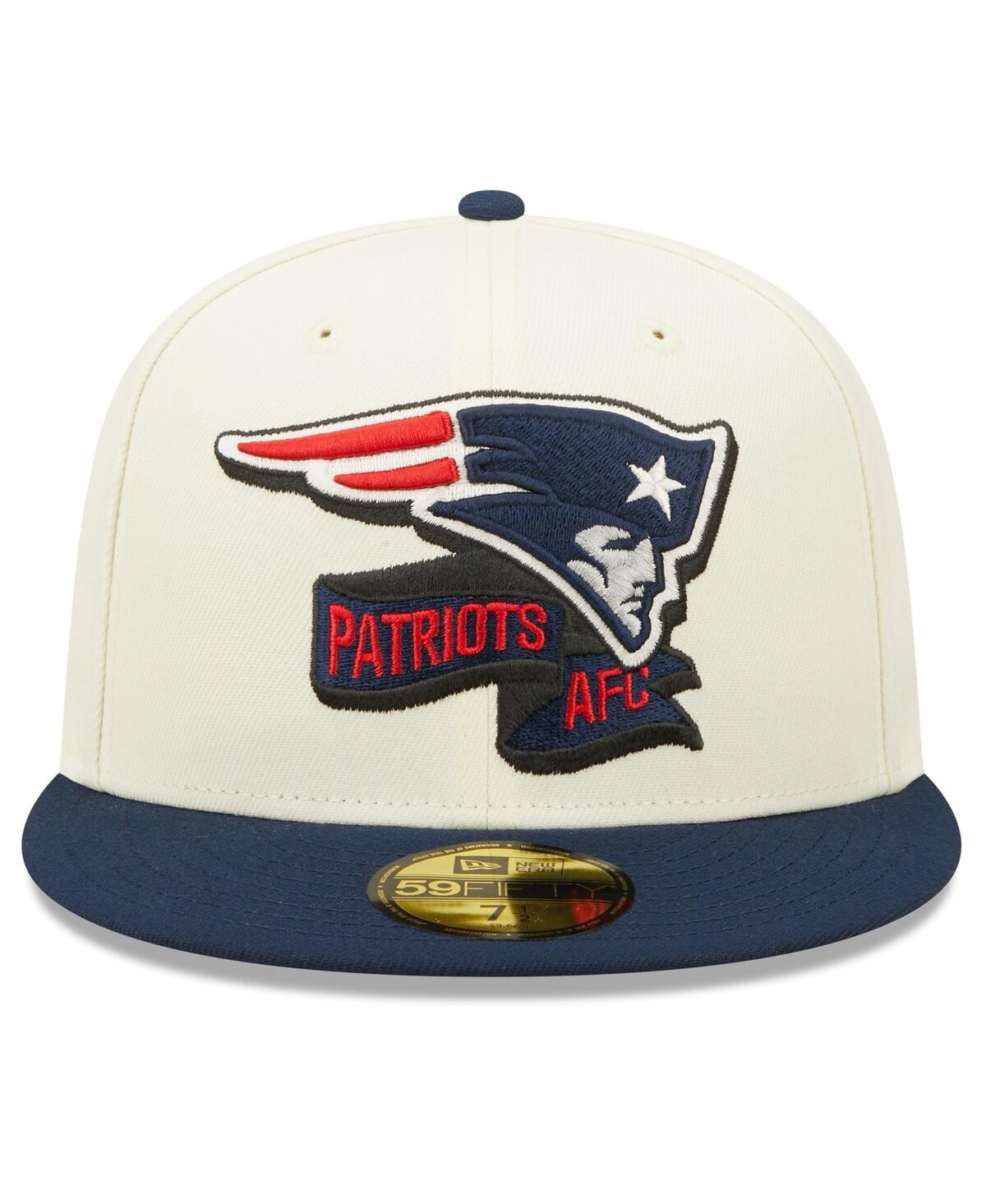 Men's New Era Navy New England Patriots 2022 Sideline 59FIFTY Fitted Hat - Navy
