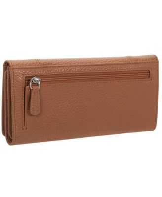 Women's Pebbled Collection RFID Secure Trifold Wallet