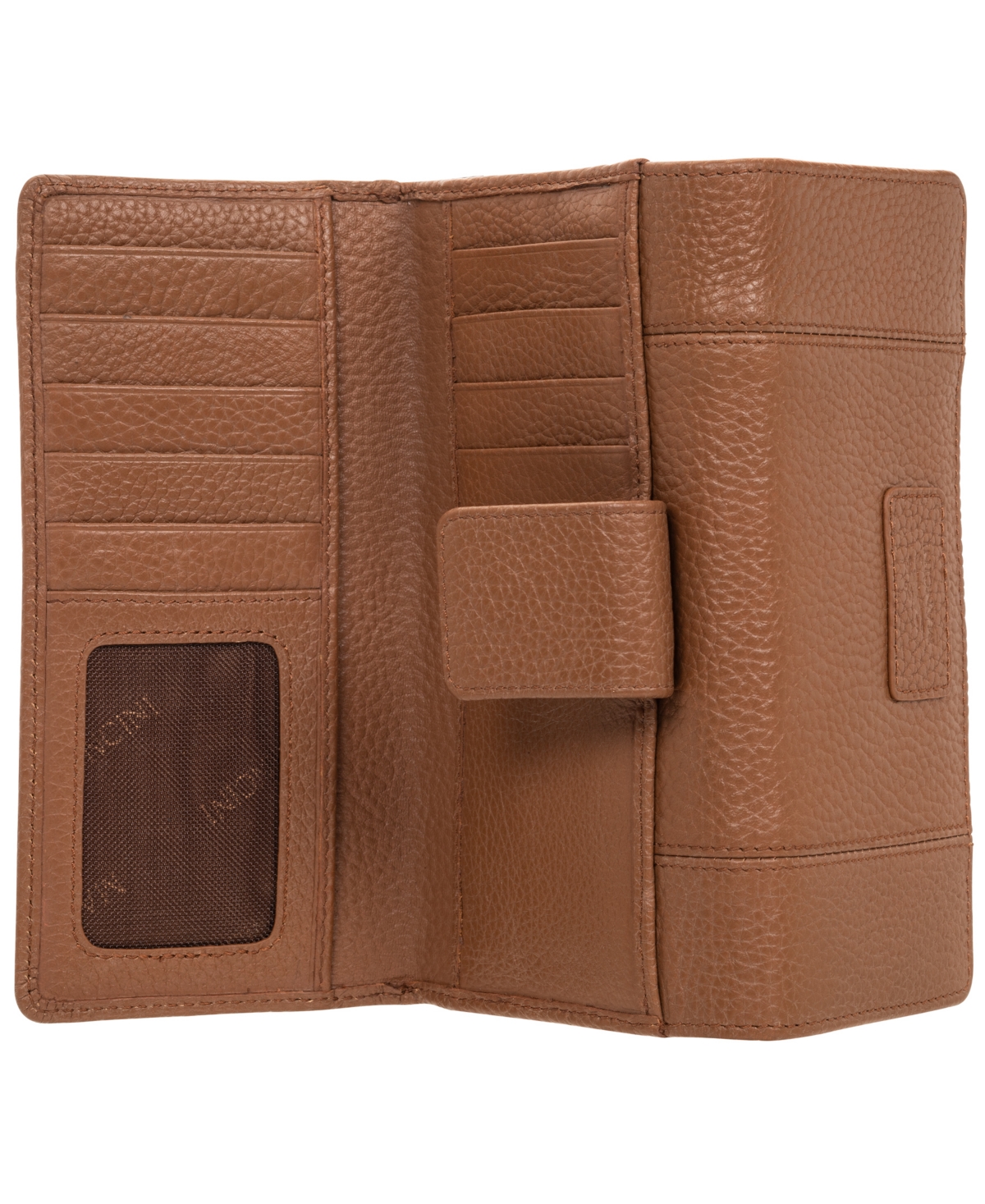 Mancini Women's Pebbled Collection Rfid Secure Mini Clutch Wallet