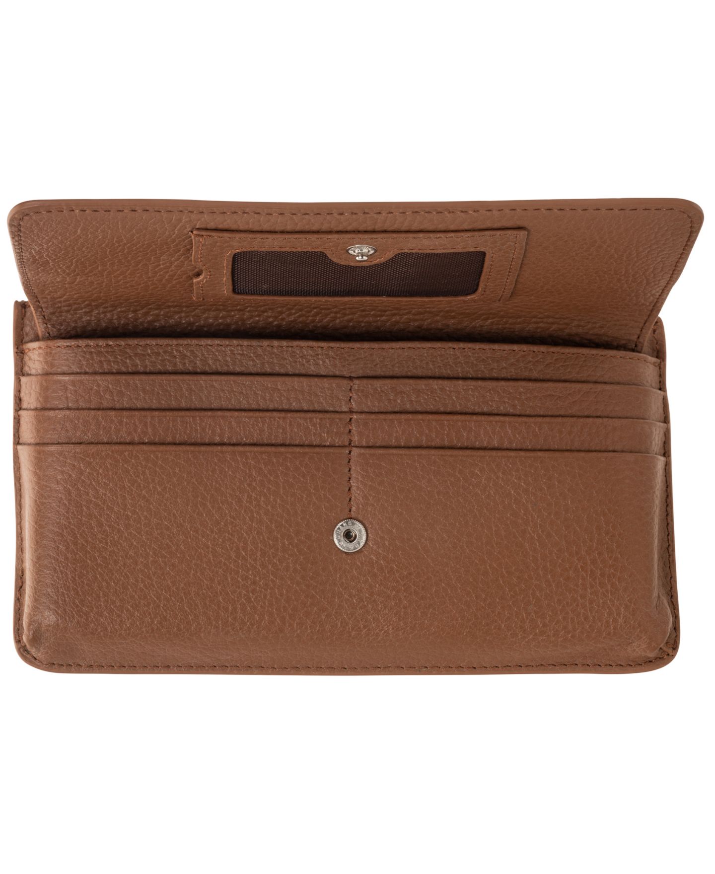 Женский кошелёк Mancini Pebbled Collection RFID Secure Crossbody, цвет: Верблюжий — фото 5