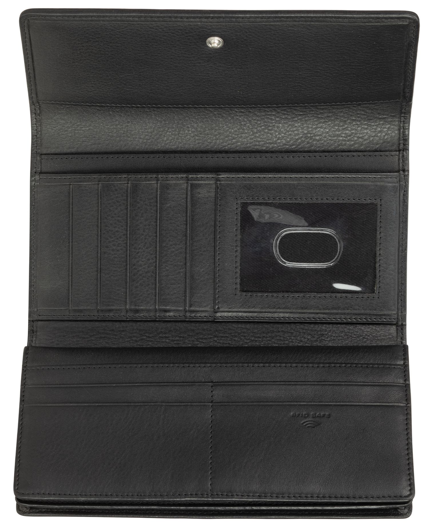 Women's Basket Weave Collection RFID Secure Quadruple Fold Wallet