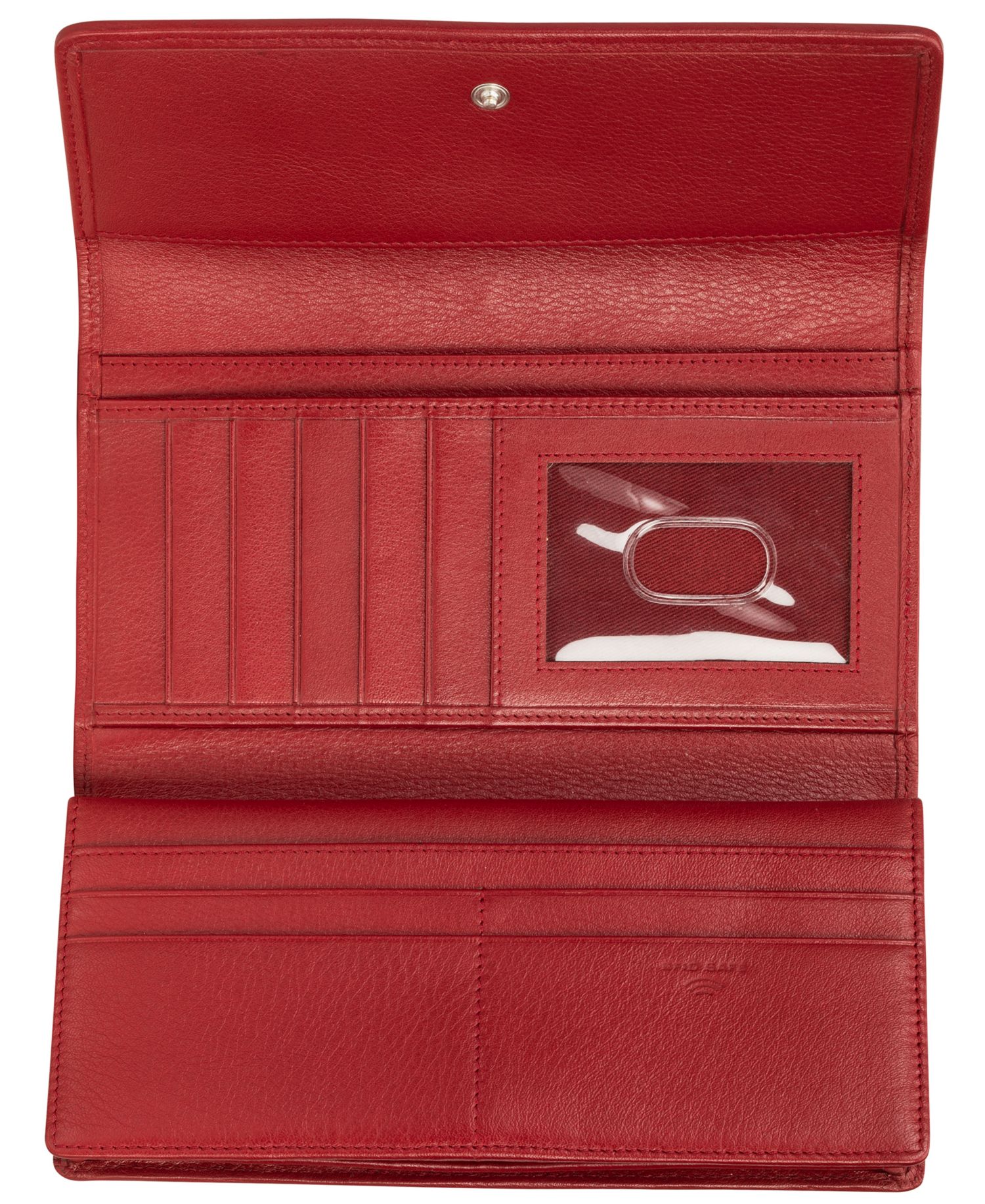 Women's Basket Weave Collection RFID Secure Quadruple Fold Wallet