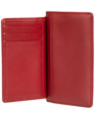 Women's Basket Weave Collection RFID Secure Card Case and Coin Pocket