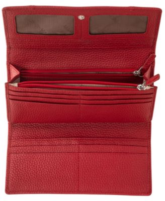 Women's Pebbled Collection RFID Secure Trifold Wallet