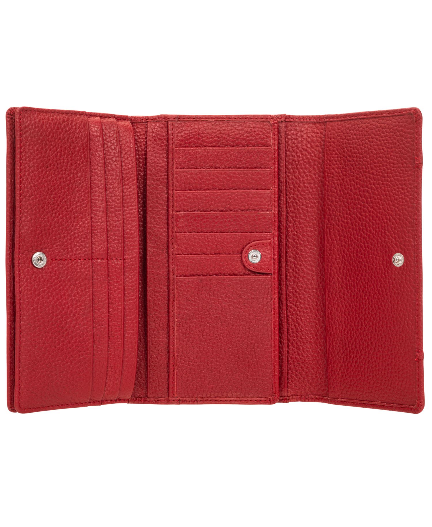 Women's Pebbled Collection RFID Secure Trifold Wing Wallet