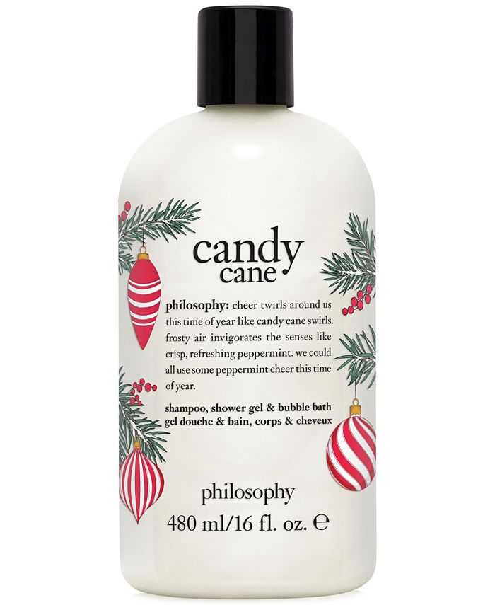 Philosophy Candy Cane Shampoo Shower Gel Bubble Bath - 16 oz.