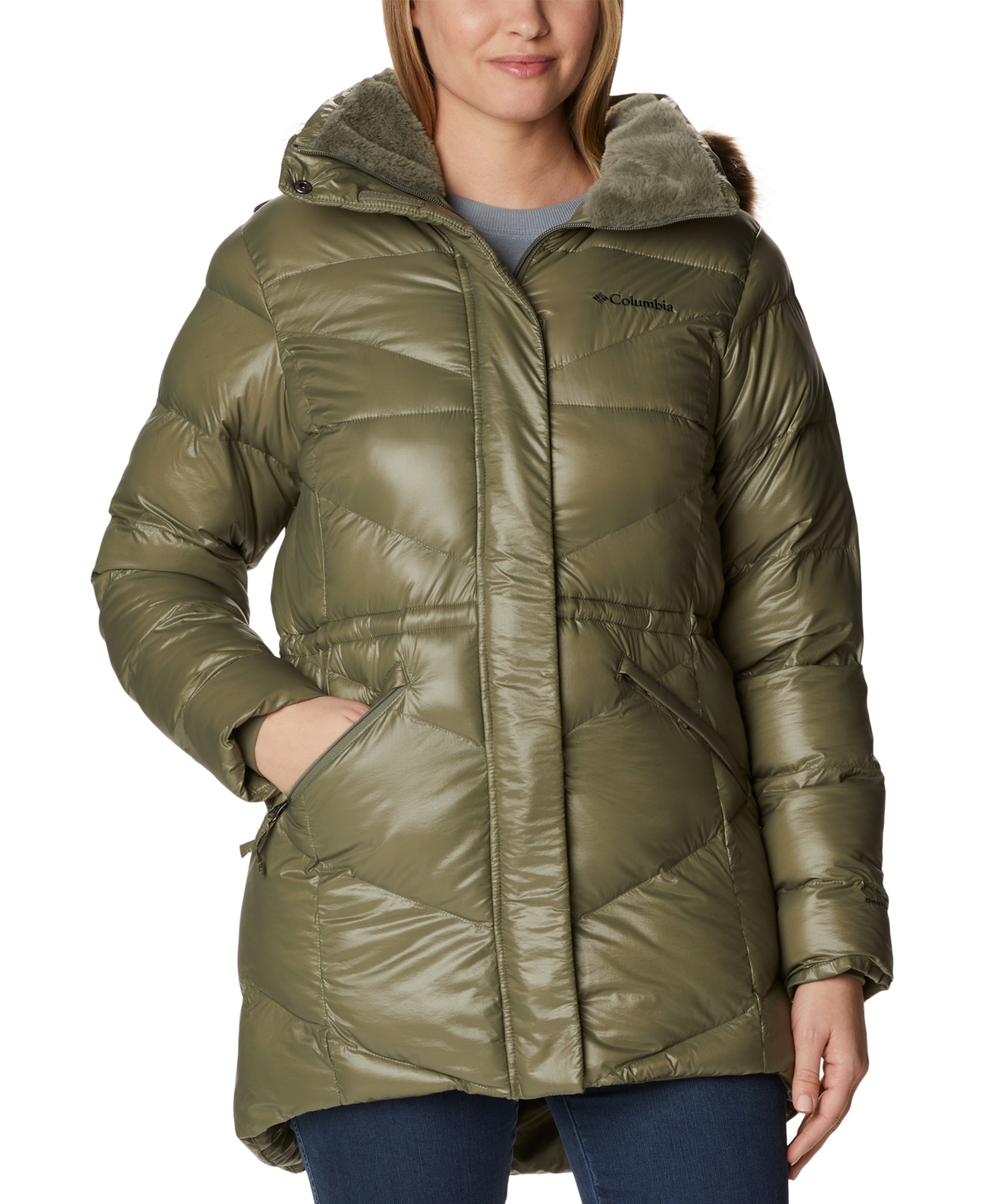 Columbia faux fur hooded jacket best sale