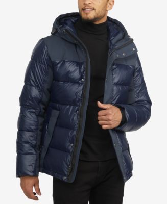 PAJAR Men's Olsen Channel Quilted Mixed-Media Puffer Jacket - Macy's