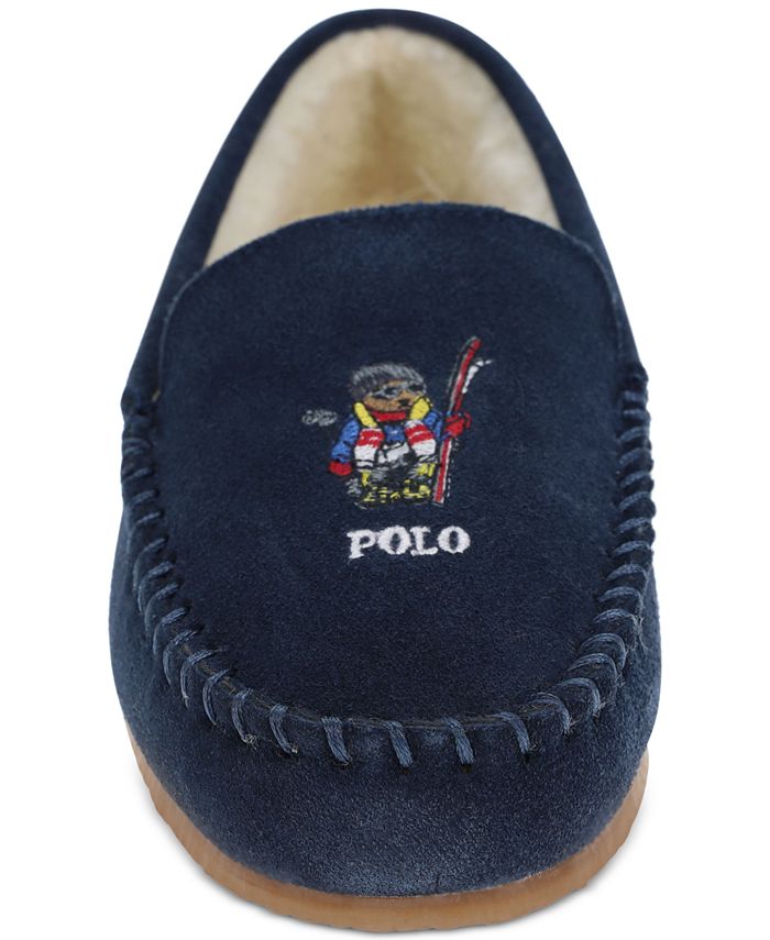 Polo Ralph Lauren Women's Genuine Suede Collins Bear Moccasins - Macy's