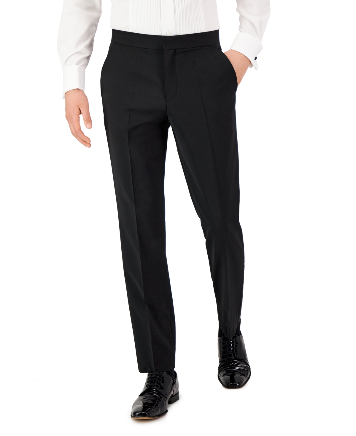 Hugo By  Boss Men's Modern-fit Super Flex Stretch Tuxedo Pants In Black