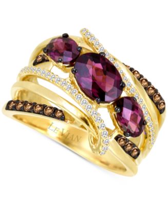 Le Vian® Raspberry Rhodolite (1-7/8 ct. t.w.) & Diamond (3/8 ct. t.w ...