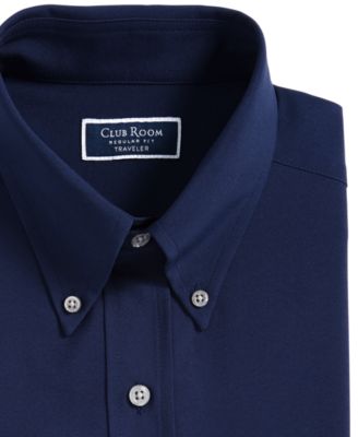 Men's Regular Fit Traveler Dress Shirt, Macy's Exclusive