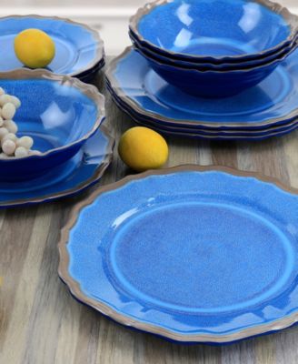 Andres Melamine 12 Pc. Dinnerware Set, Service for 4