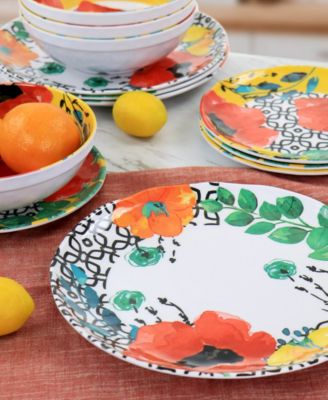 Ashley Melamine 12 Pc. Dinnerware Set, Service for 4